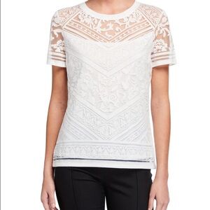 Laundry by Shelli Segal burnout tee M NWOT